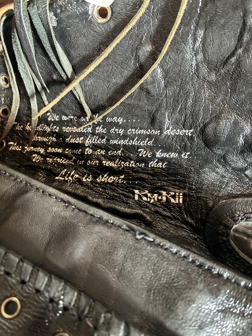 値下げ　美品　希少品　KMRii レザーショルダー バッグ