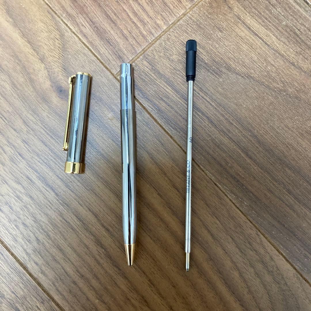 シルバー ゴールドアクセント ボールペン ティファニー