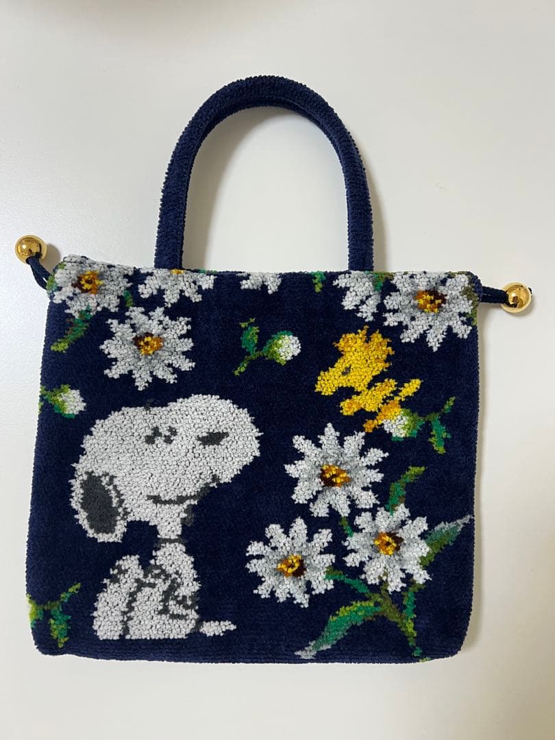 フェイラー　スヌーピー手付き巾着バッグ