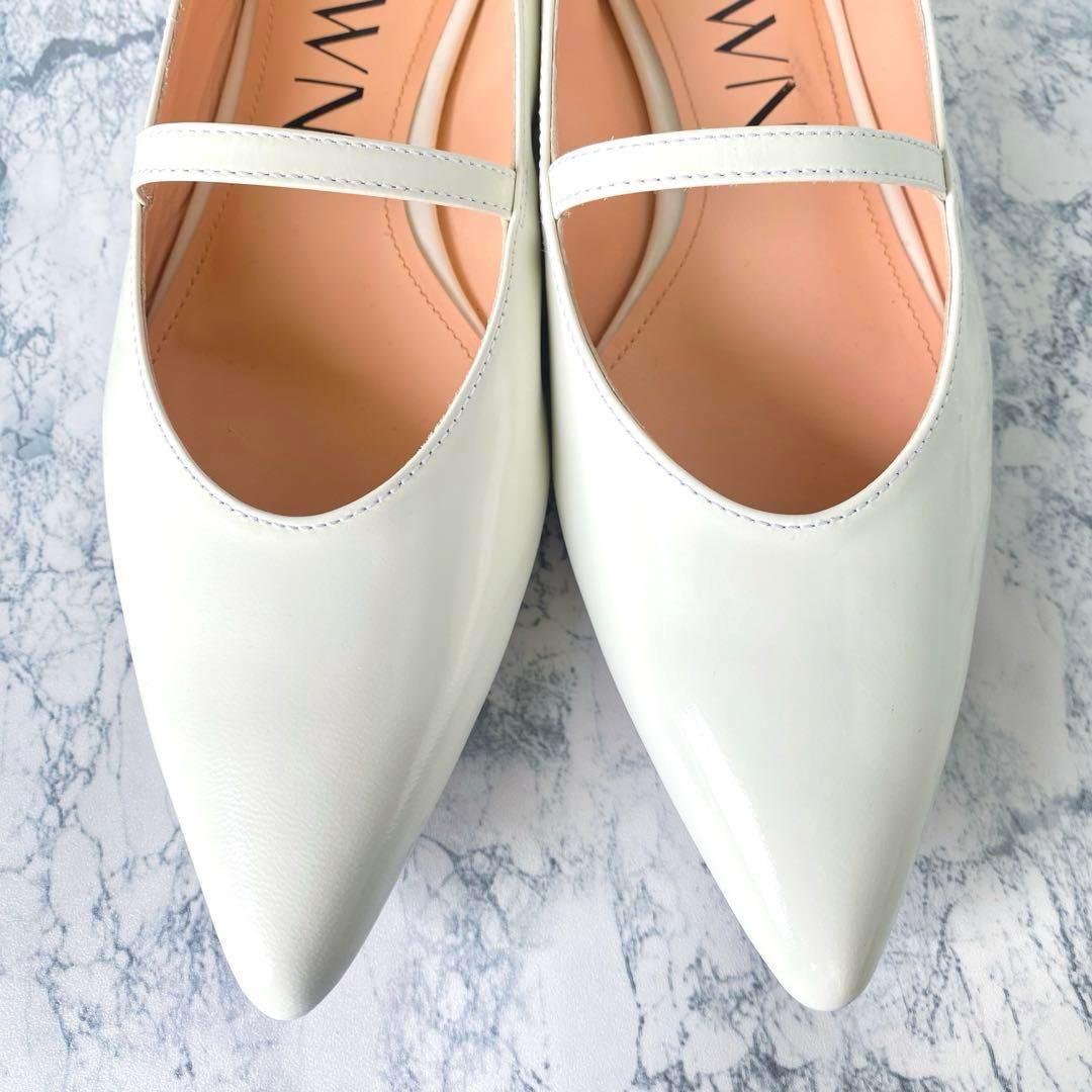 【極美品】HEWN⭐︎フラットシューズ⭐︎22.5cm⭐︎メリージェーン⭐︎ホワイト