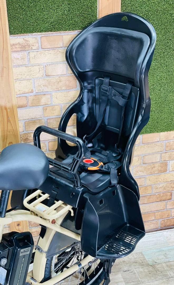 破格　ヤマハ　バビー　クリーム系　子供乗せ電動アシスト自転車 H1454