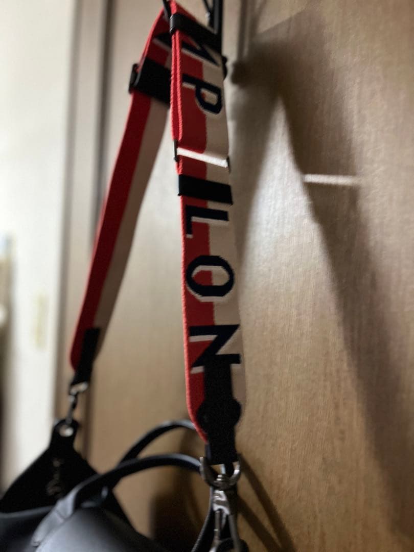 LONGCHAMP ショルダーバッグ 黒　別購入したストラップ込み