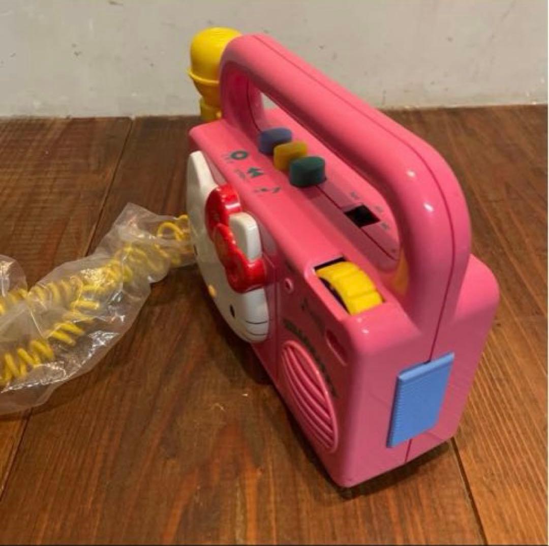 美品　希少　ハローキティ　ヴィンテージ　マイク付きカセットプレイヤー　廃盤