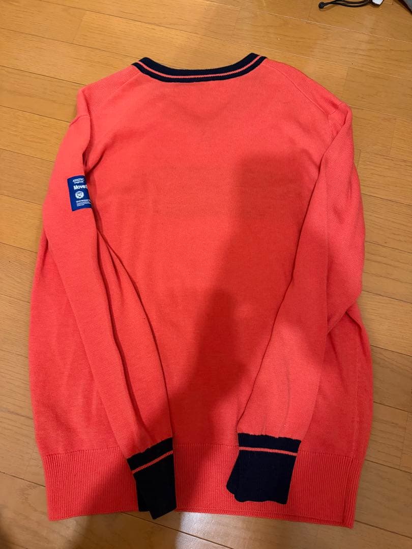 DESCENTE ゴルフ セーター Lサイズ オレンジ