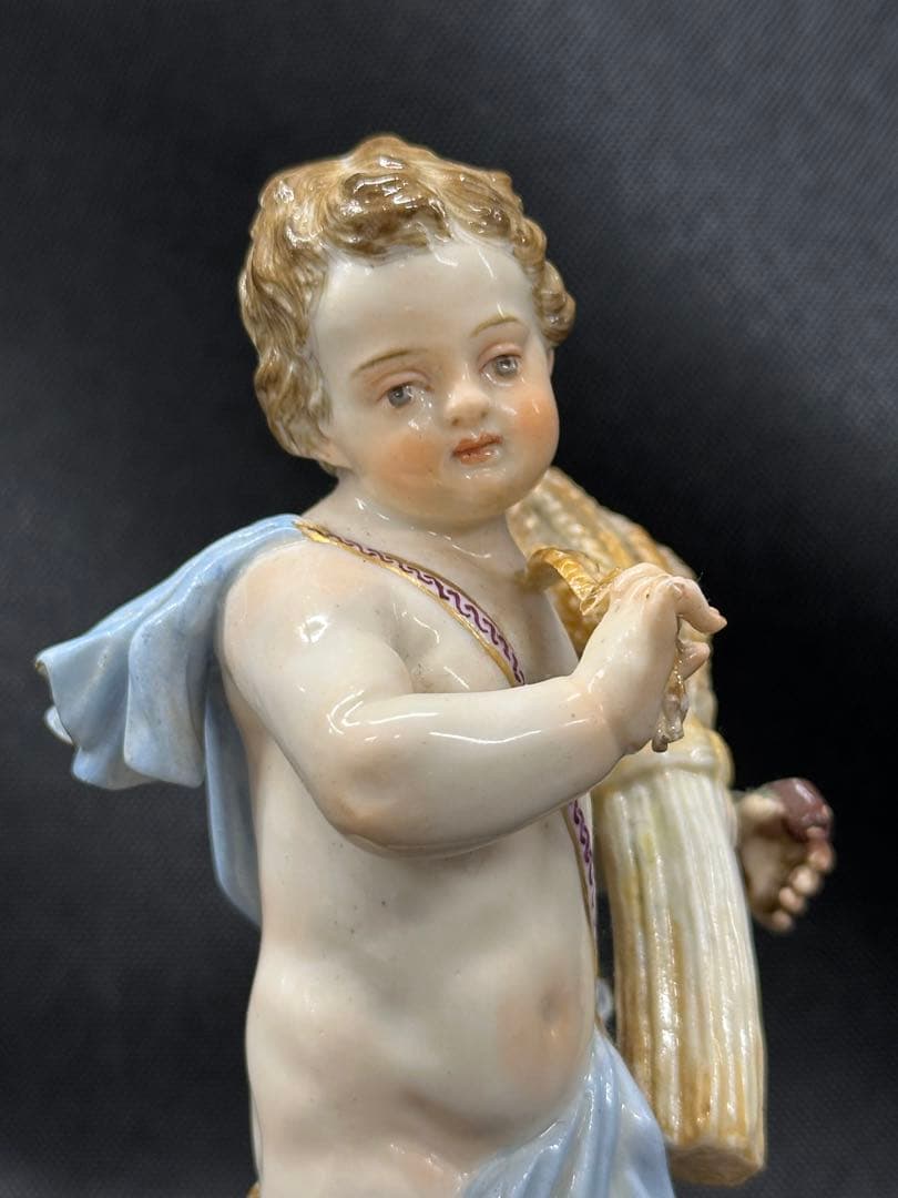 【ダメージ品】meissen マイセン　四季の寓意　夏　フィギュリン　置物