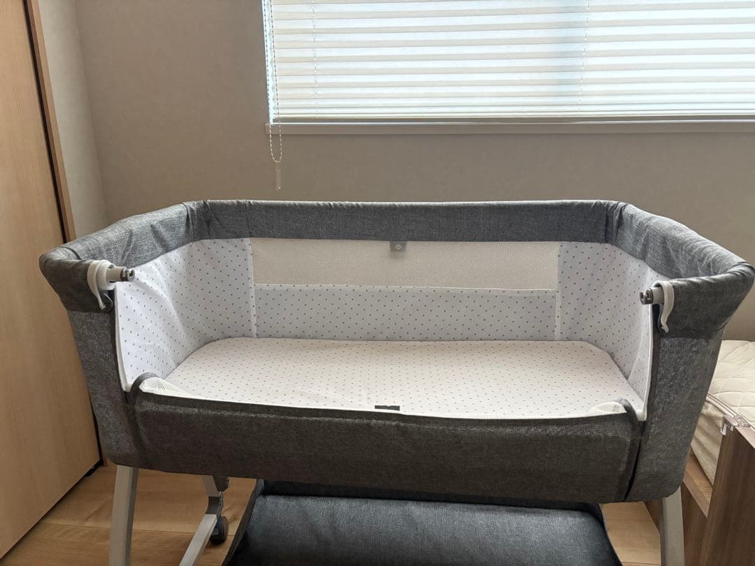 ベビーベッド ハイローベッド キャスター 揺かご 軽量