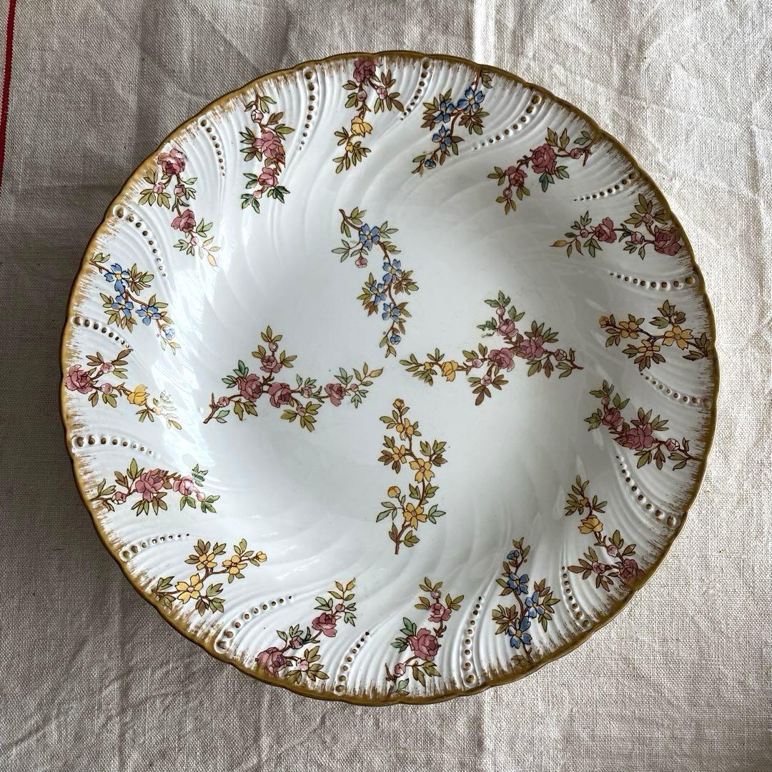 Sarreguemines　ルイ15世　深皿プレート　フランスアンティーク【C】
