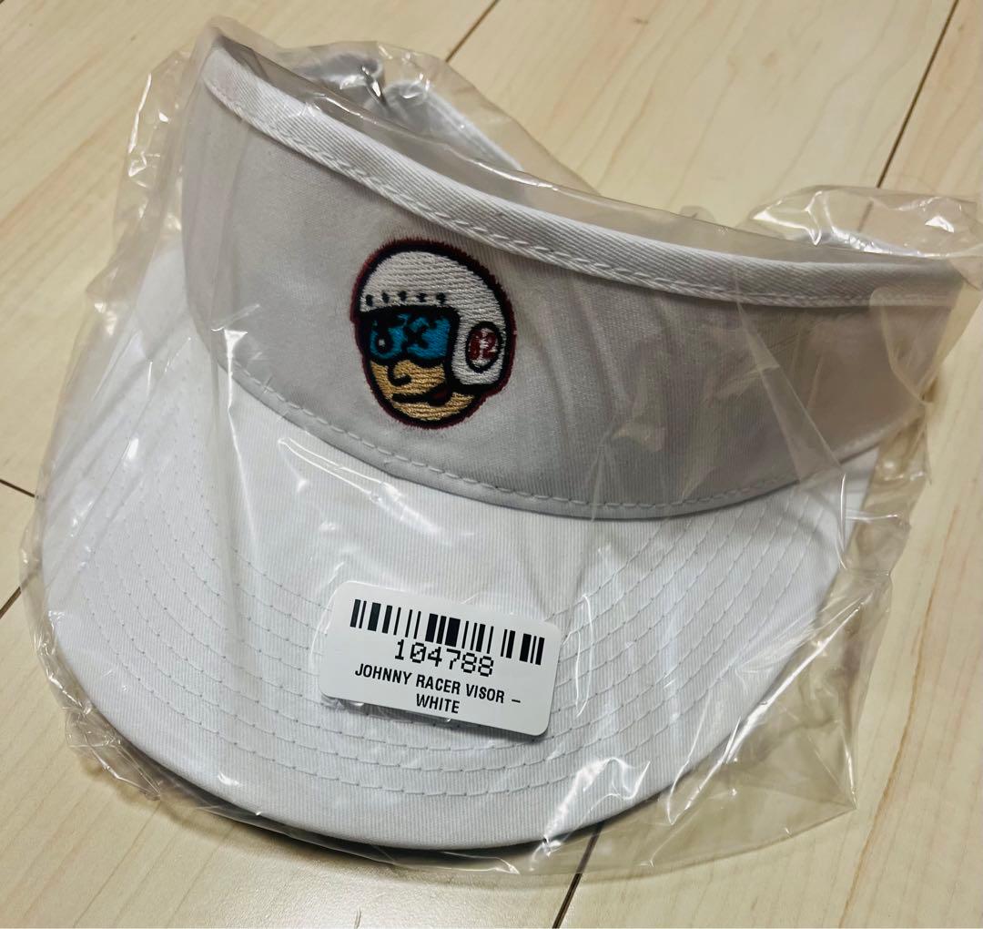 スコッティキャメロン限定ジョニーレーサーサンバイザー ホワイト バイザー