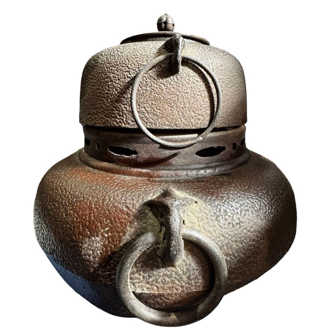 茶釜　茶道　茶道具　鉄製　昭和レトロ　アンティーク