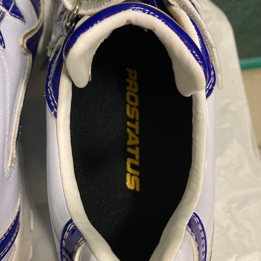 ZETT ゼットプロステイタストレーニングシューズ 白/青