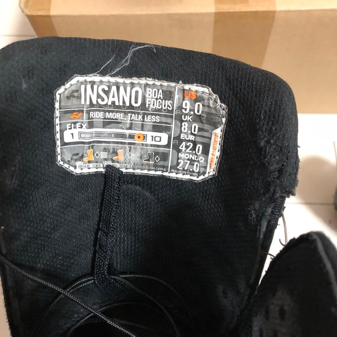 RIDE insano スノーボード ブーツ 27cm lasso 92より硬い