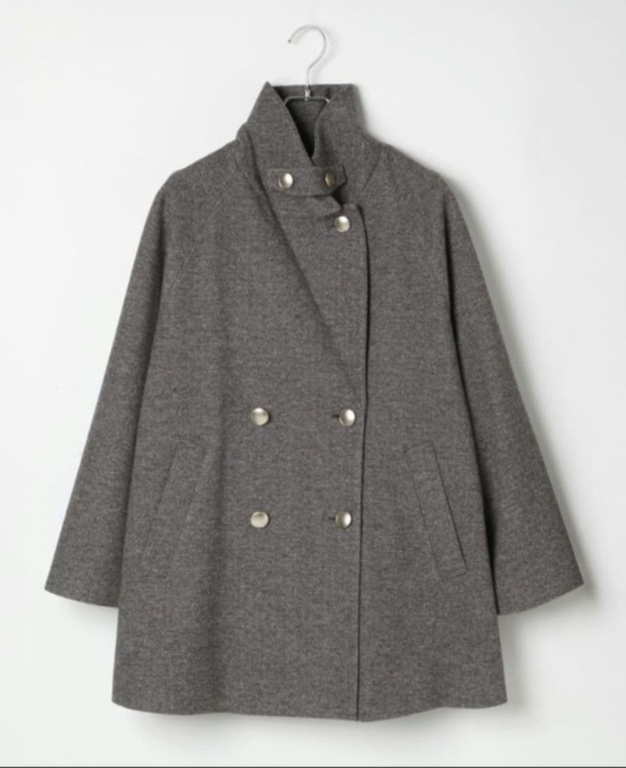 ★まー★【新品未使用】GLOBAL WORK　軽やかストレッチミドルコート