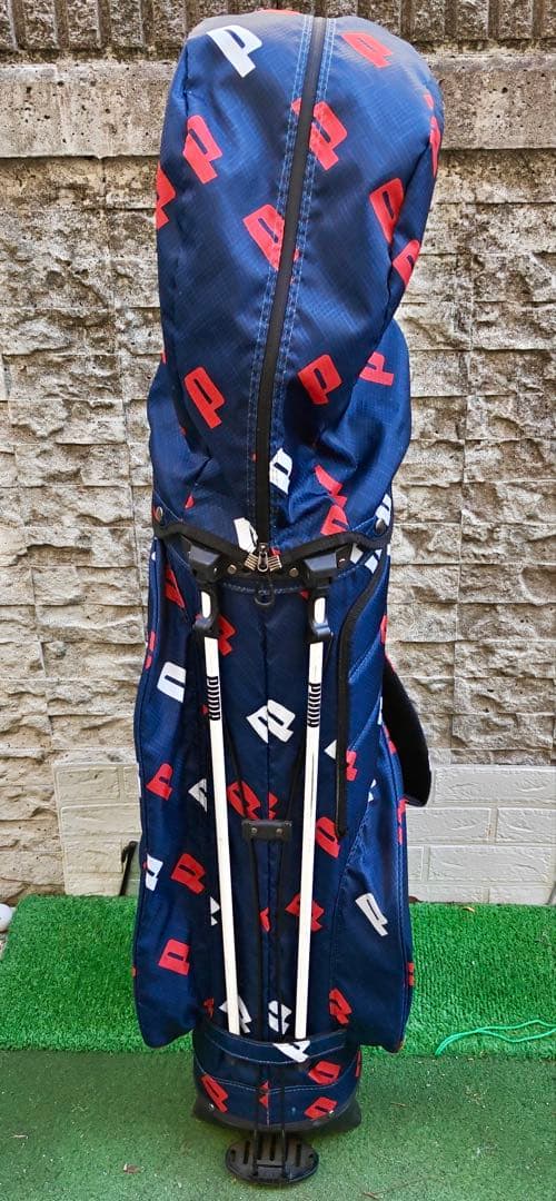 PUMA キャディバッグ ネイビー/レッド