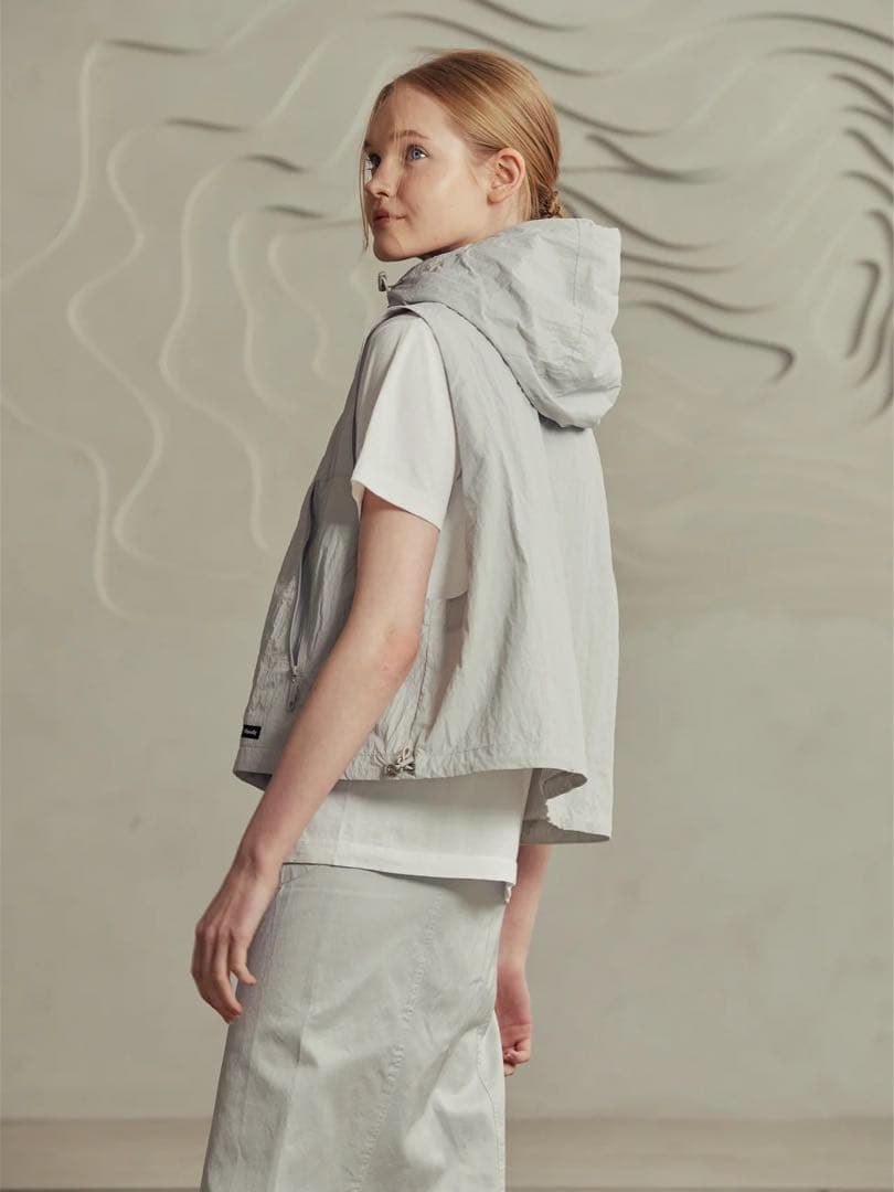 Pillowdy Utility Nylon Vest ネックピローグレー