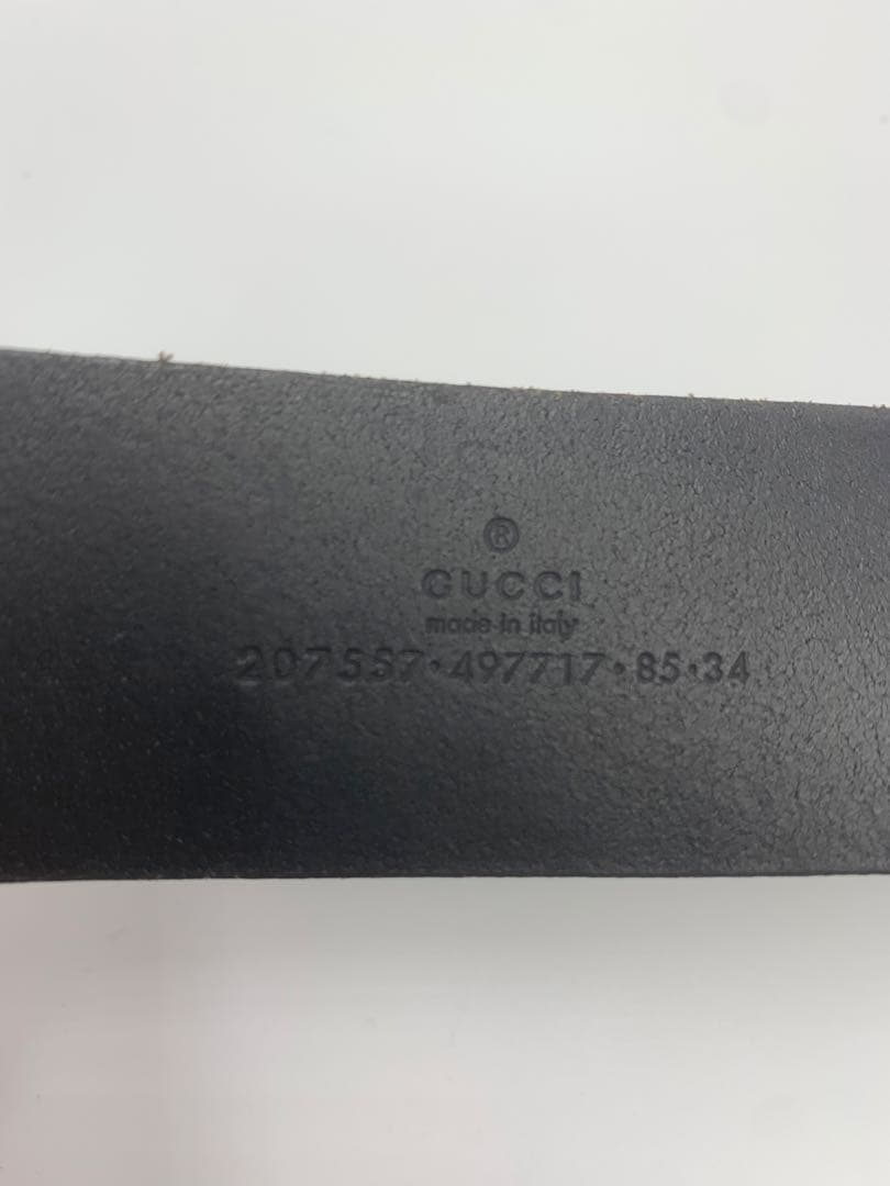 グッチ GUCCI ベルト レザー ハート ロゴ ゴールド P55