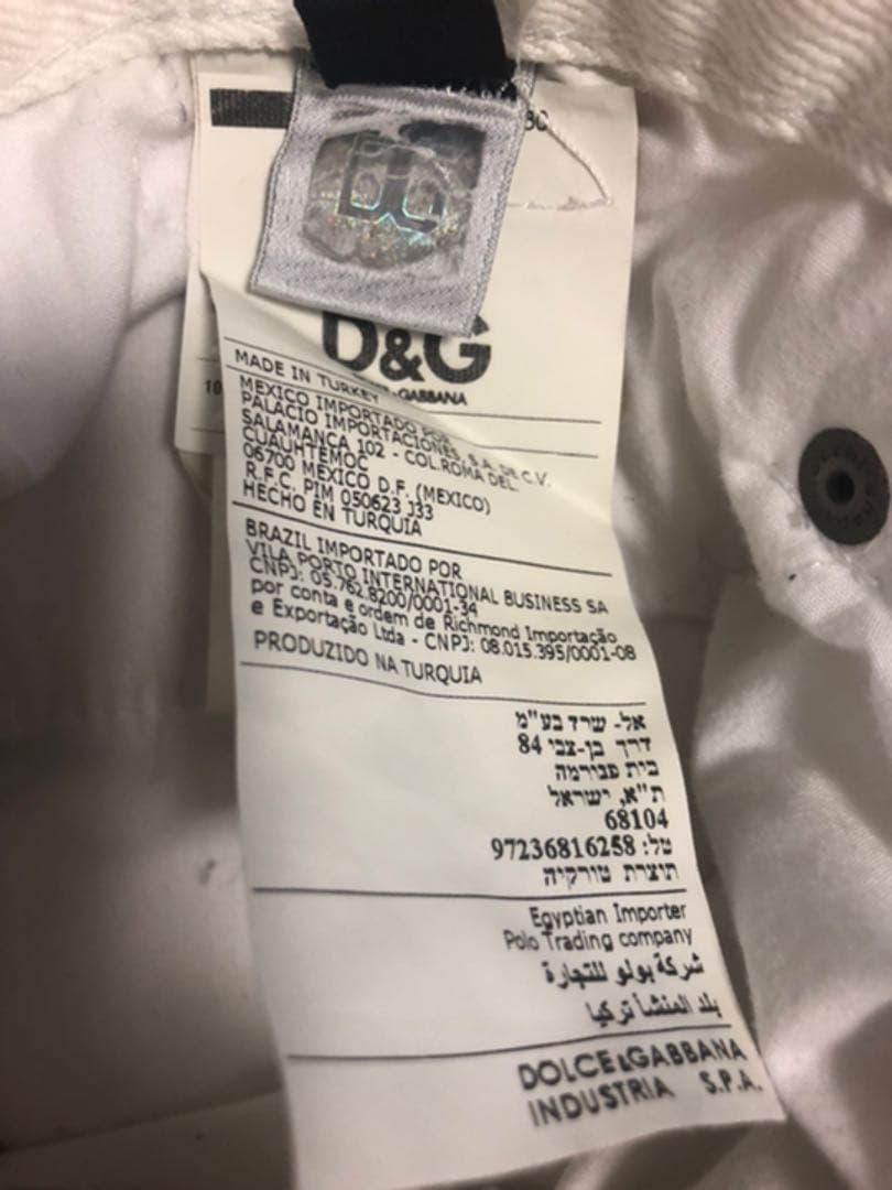 【たくあん】ドルガバ☆DOLCE＆GABBANA ホワイトデニムジーンズ