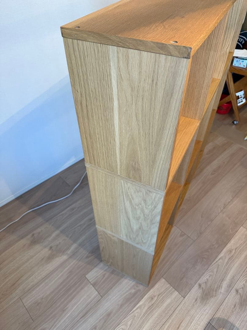 無印良品 本棚 スタッキングシェルフセット 3段×3列 9マス オーク材