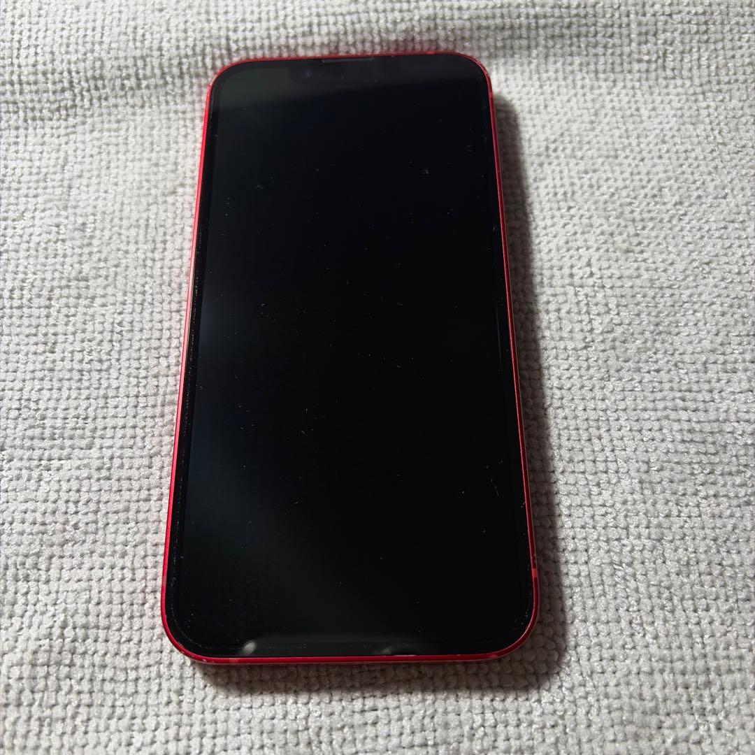 Apple iPhone 13 mini (赤) 本体 背面割れあり