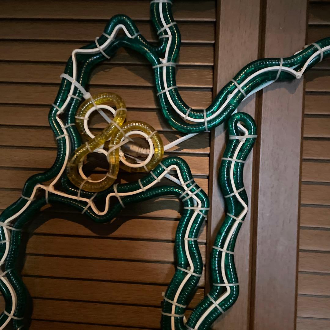 超特大クリスマスリース LEDライトリボンイルミネーション