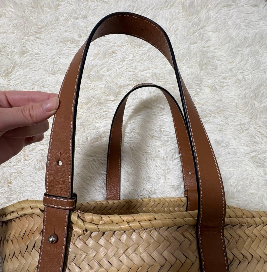 【LOEWE】 バスケットバッグ ミディアム ナチュラル/タン