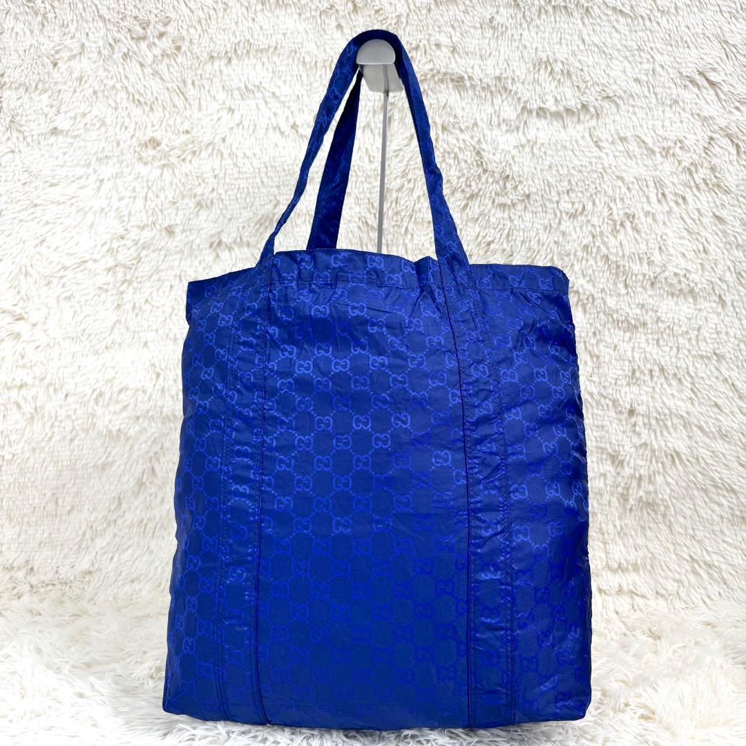 GUCCI グッチ エコバッグ テディベア くま ナイロン 犬 GG柄 トート