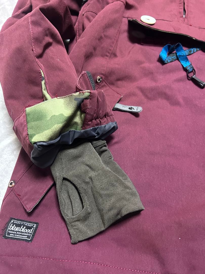 アノラックスタイルジャケット ワインレッド