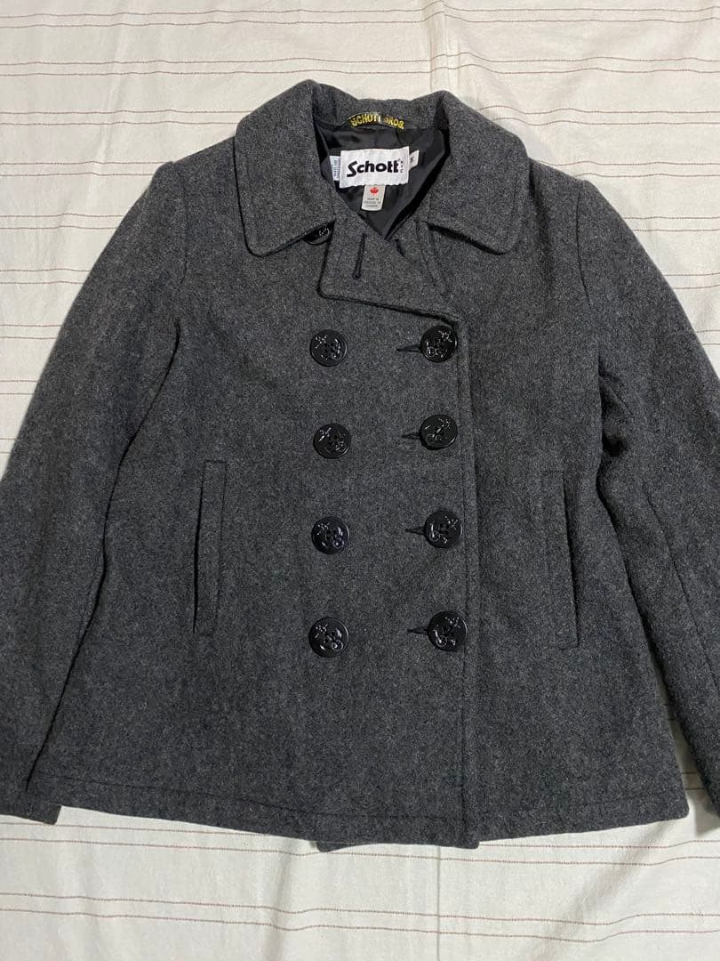 Schott BRORS.◆カナダ製◆レディースピーコート