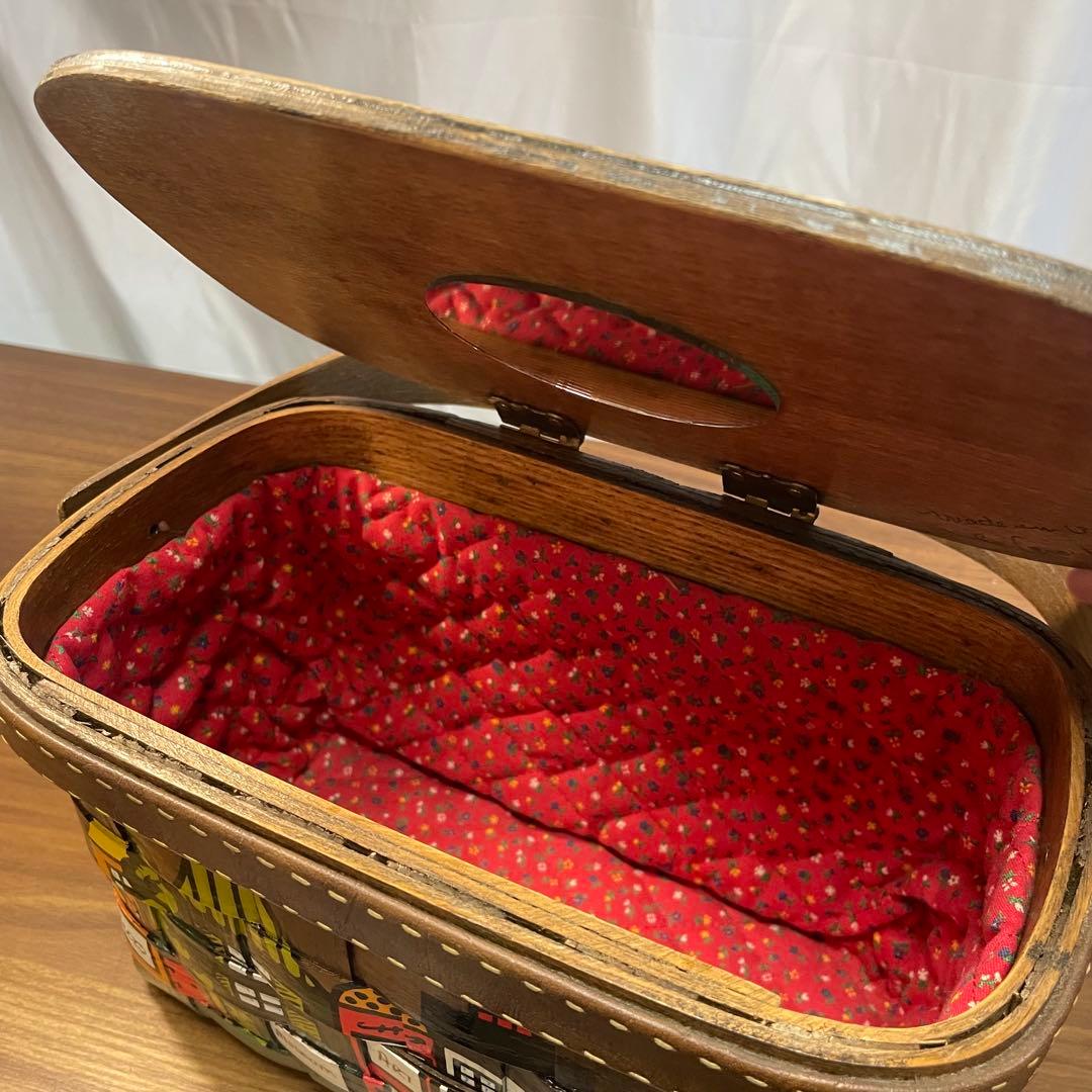 カロナンバスケット トラベルシリーズ 鏡付 希少 ヴィンテージ