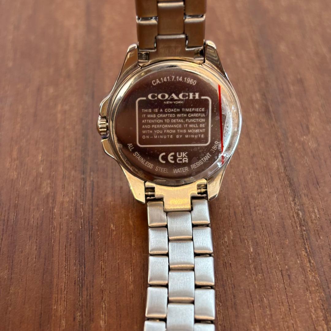 美品　COACH コーチ 腕時計 レディース シグネチャー柄 ピンク　アナログ