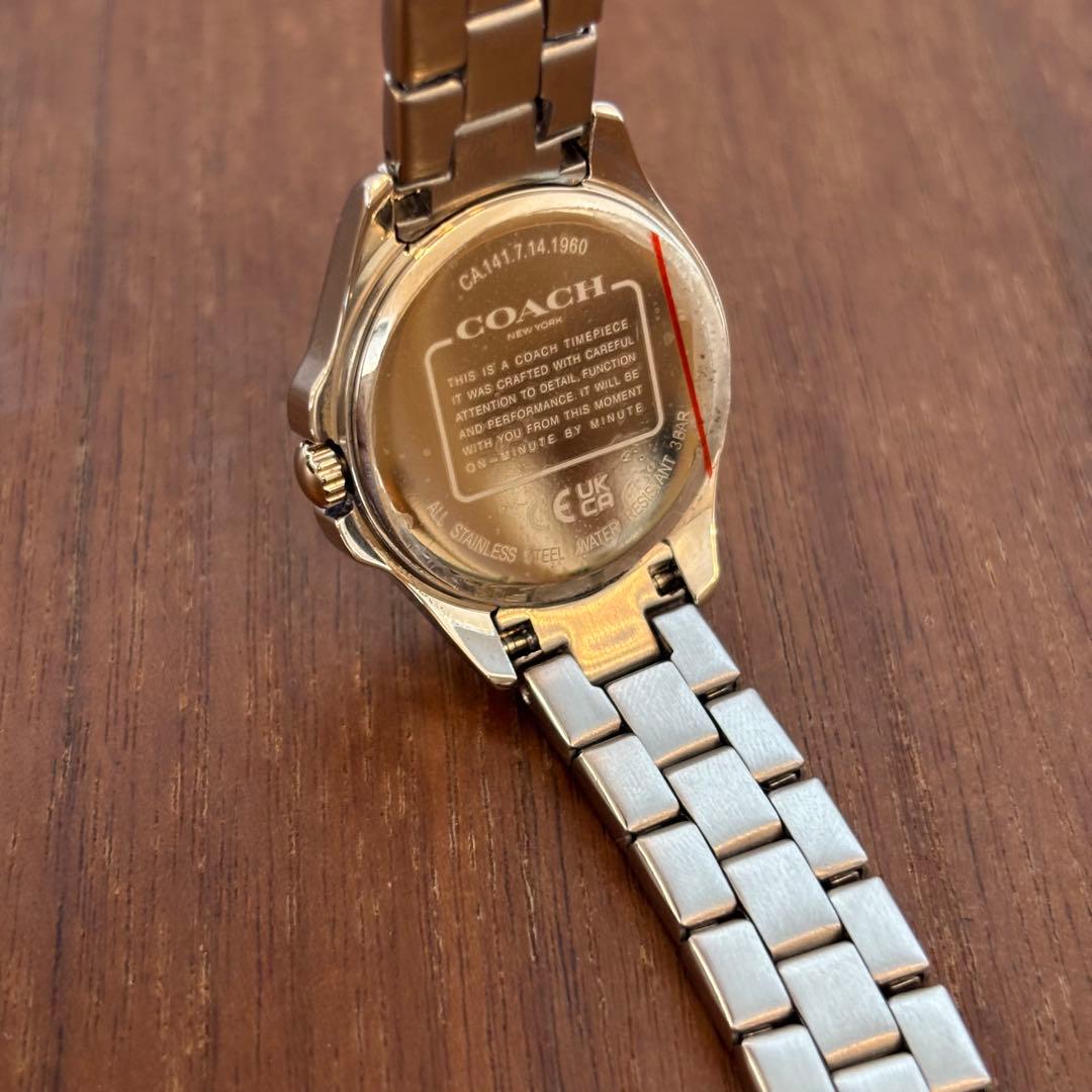 美品　COACH コーチ 腕時計 レディース シグネチャー柄 ピンク　アナログ