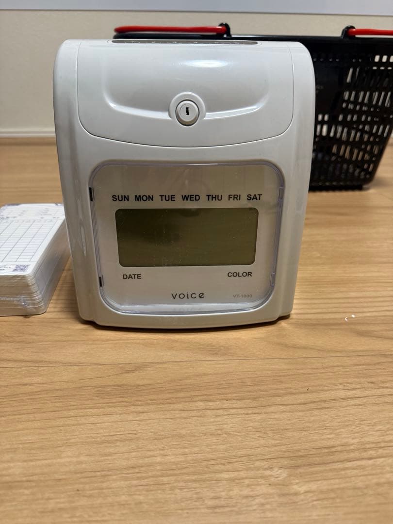 VOICE(ヴォイス) タイムレコーダーVT-1000タイムカード199枚付き