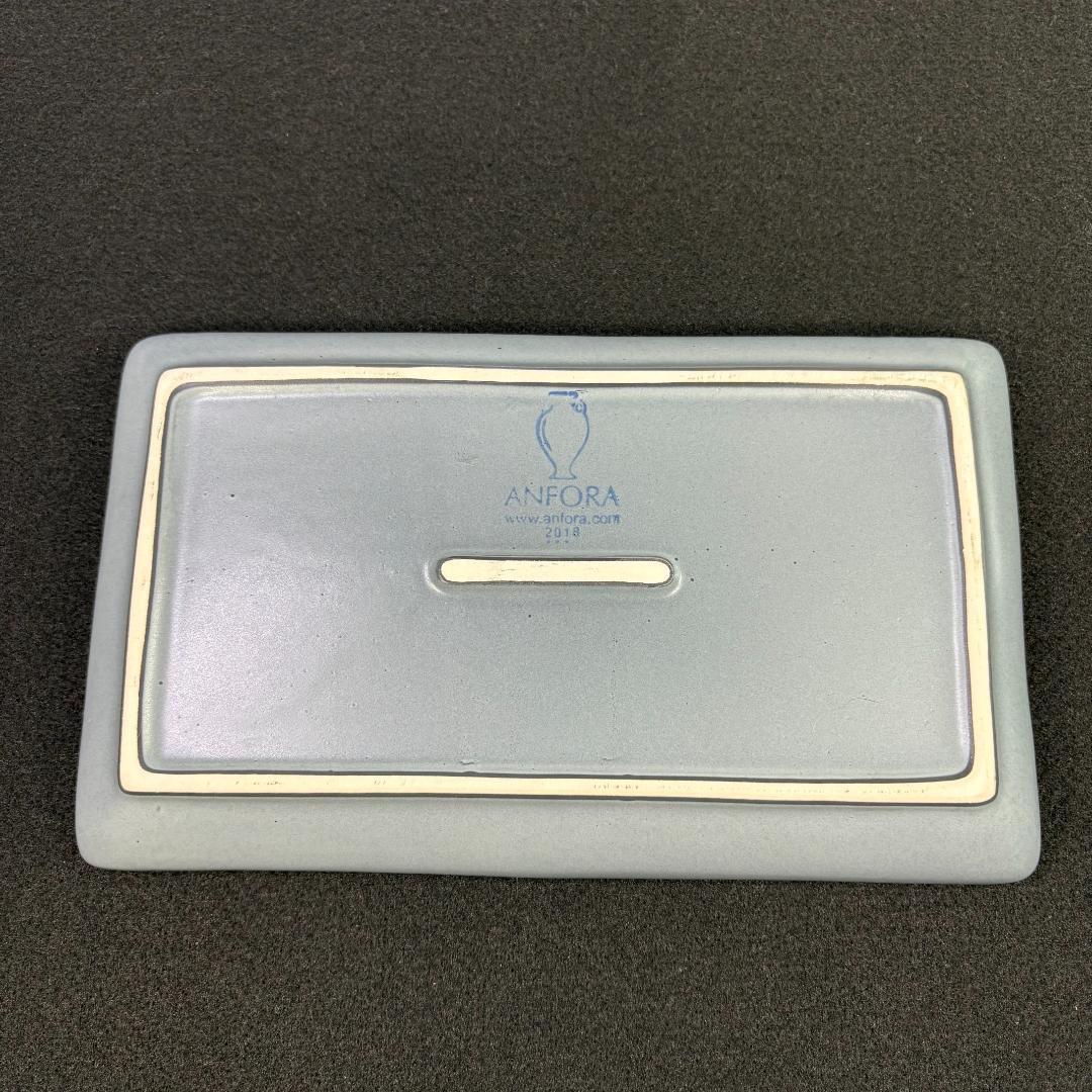 ANFORA マットグレイ レクタンプレート　６枚　アンフォラ　メキシコ 角皿
