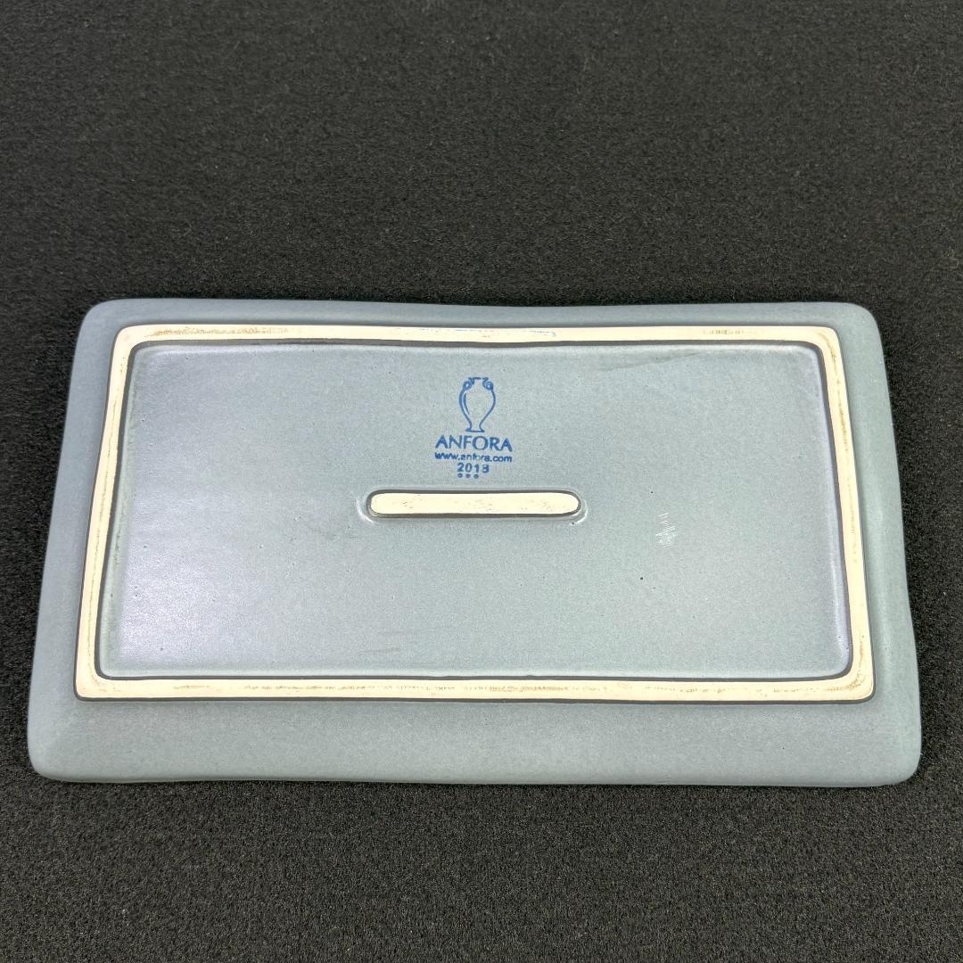 ANFORA マットグレイ レクタンプレート　６枚　アンフォラ　メキシコ 角皿