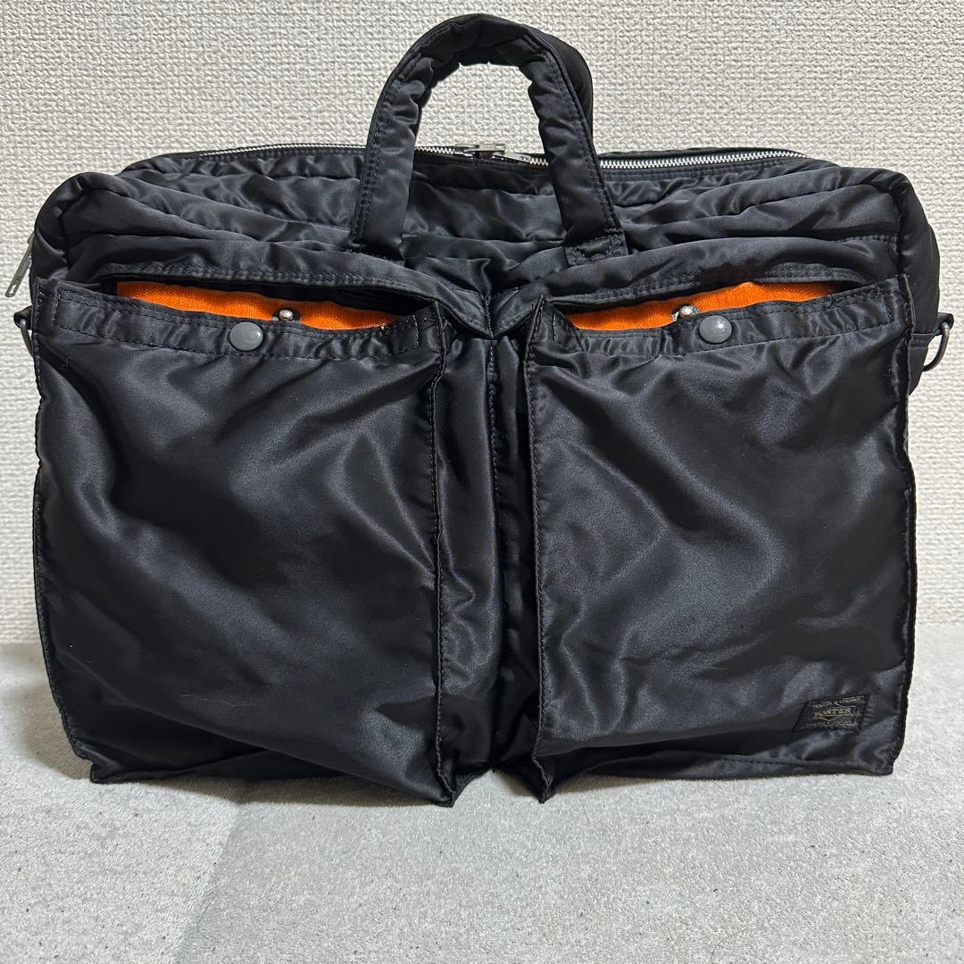 美品✨ 2way　2層　A4◎　大容量　タンカー　ポーター　ショルダーバッグ　黒