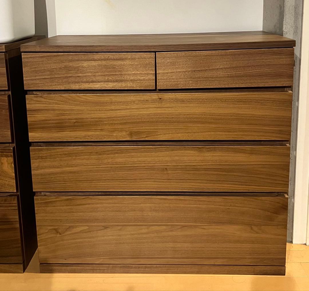 MUJI 木製チェスト 4段 幅88cm ②