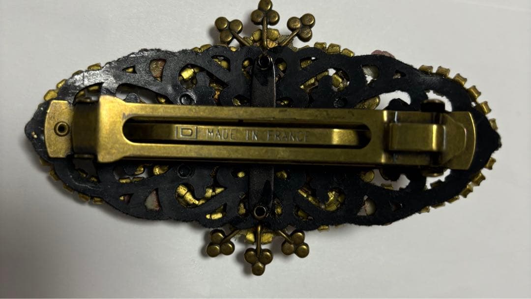 美品☆ ミハエルネグリンのローズ付きピンクスリガラスガーデンバレッタ