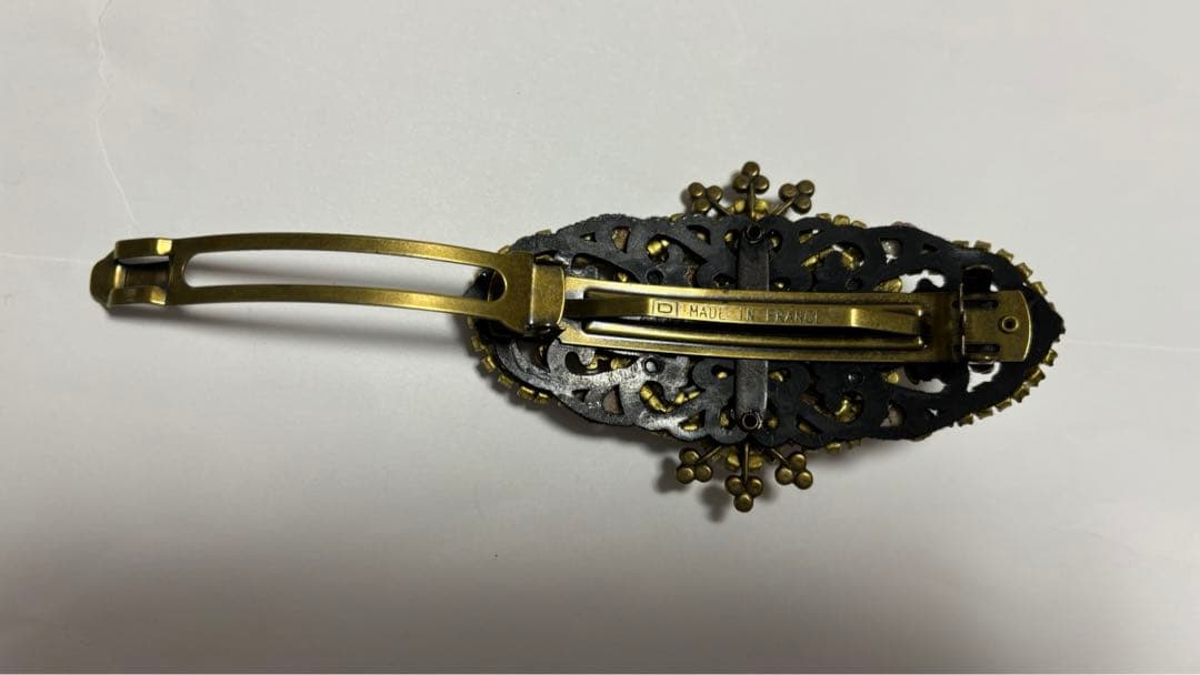 美品☆ ミハエルネグリンのローズ付きピンクスリガラスガーデンバレッタ