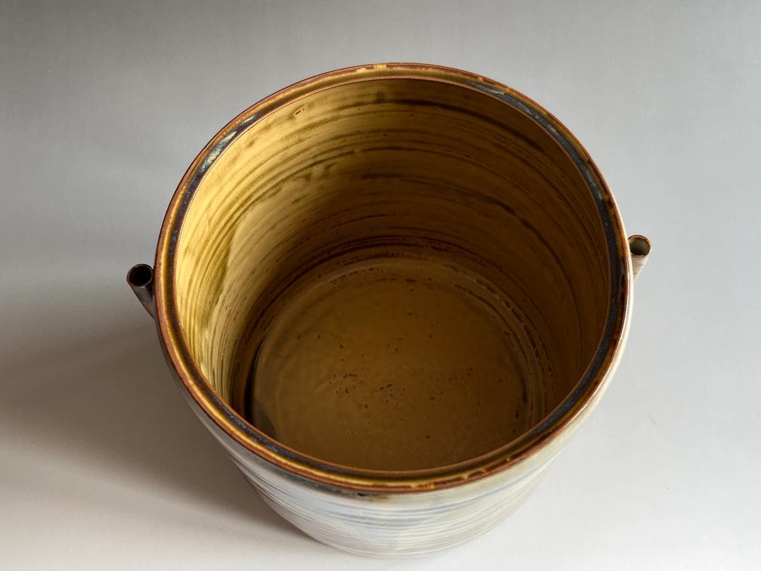 亀井楽山　高取焼　水指　而妙斎書付　茶道具　表千家