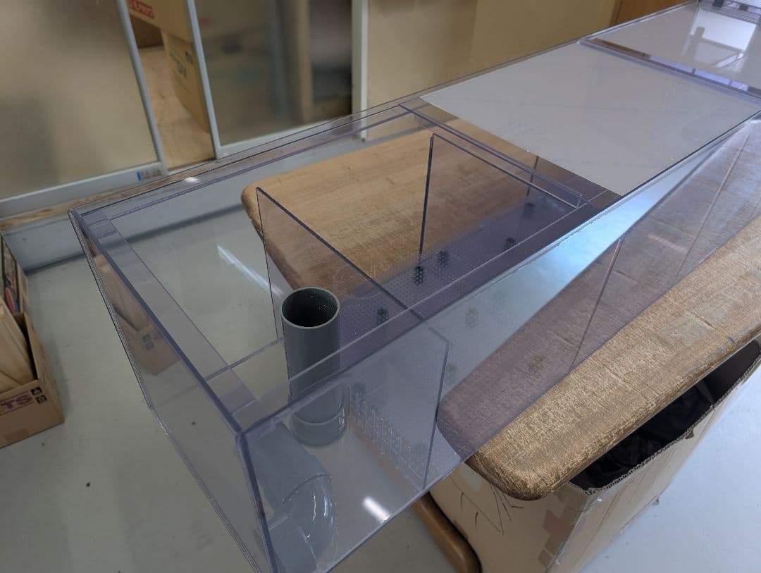 180アクリル水槽用　ウールボックス引き出し＋ドライ　ワイド300