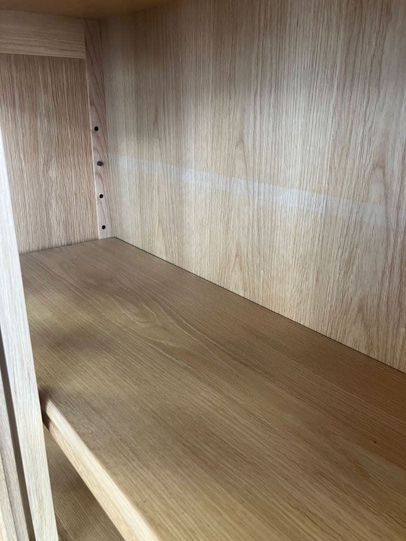 ナラ材　ブックボード　引戸　展示品