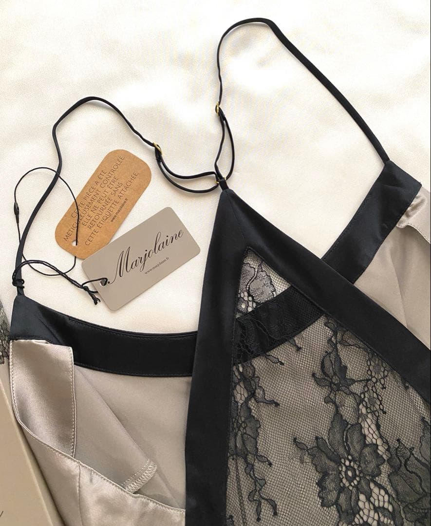 高級フランスランジェリー⭐︎レアカラー グレー⭐︎シルクベビードール