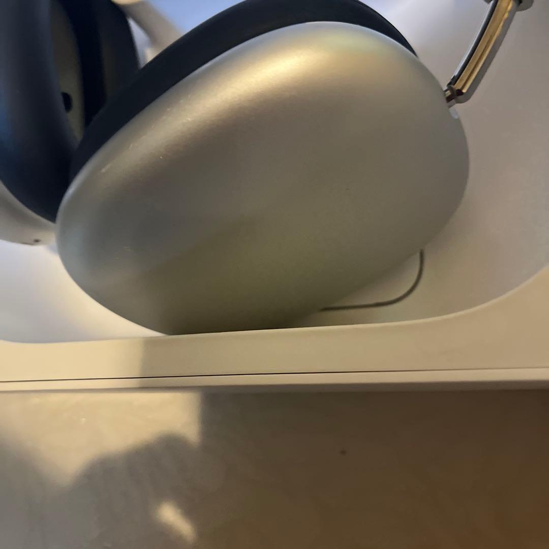 APPLE Airpods MAX 本体シルバー正規品美品本物猫耳操作確認済即発