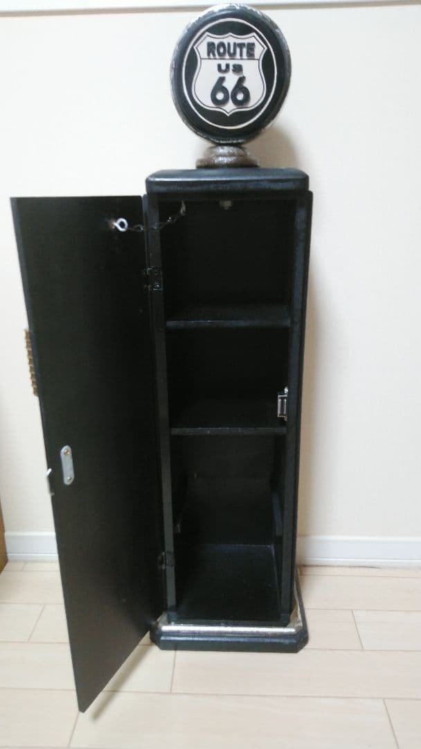 ROUTE66 キャビネット 棚　CDホルダー ラック　給油機　ガソリンスタンド