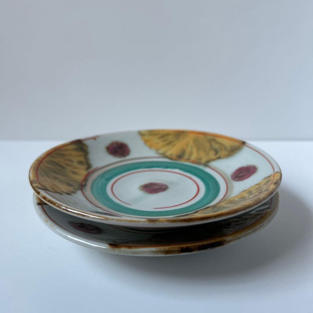 伊藤聡信さんの色絵5寸皿　2枚