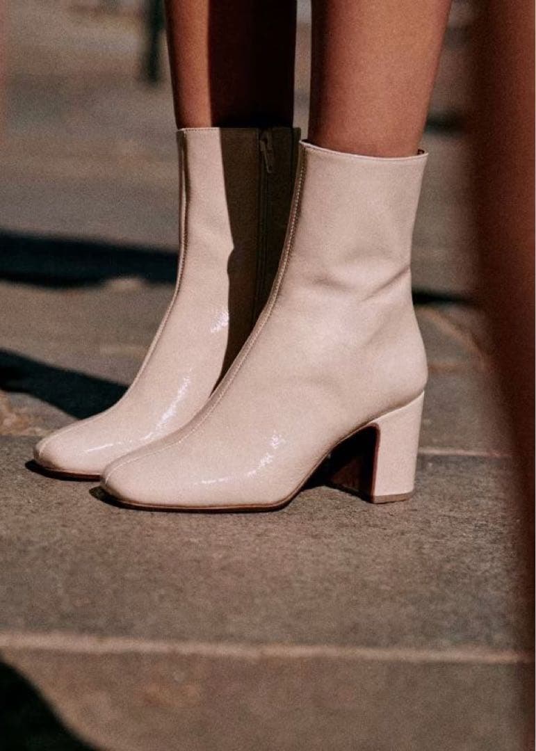 【新品未使用】Sézane セザンヌ エナメル アンクルブーツ