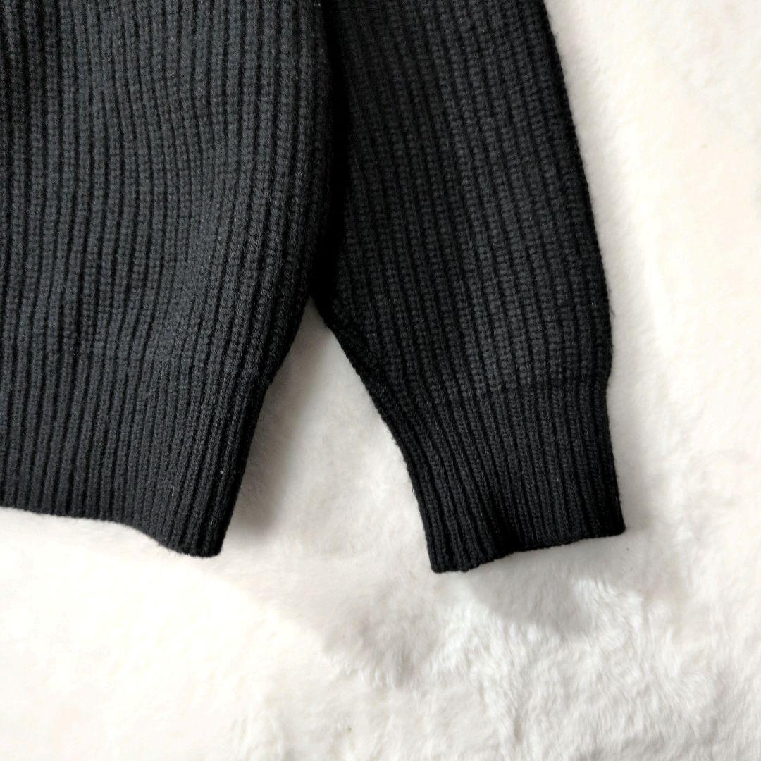 【美品】CLANE HOMME クラネオム ジップニットブルゾン 黒