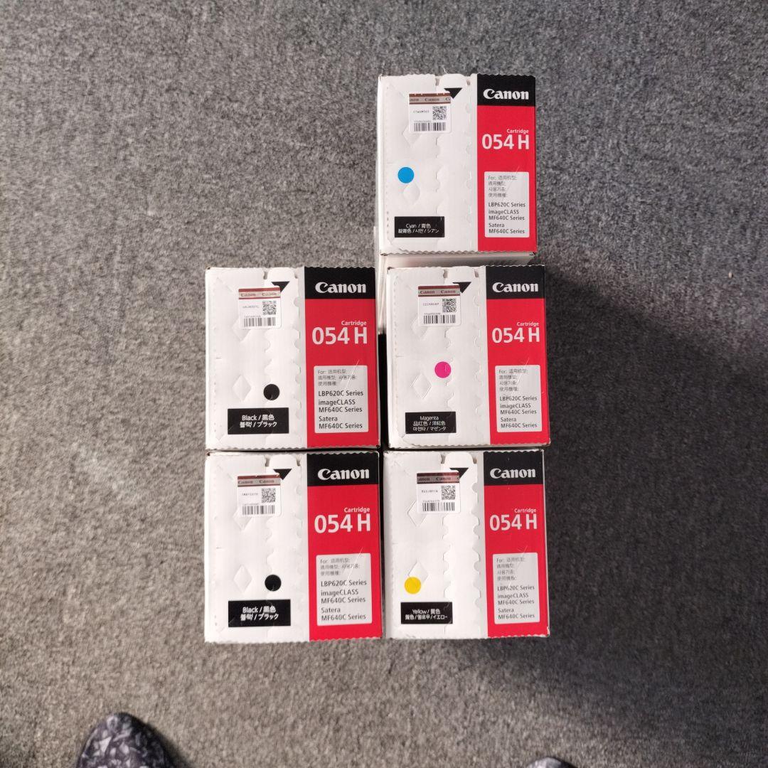 【新品】キャノン　トナーカートリッジ　054H　5個