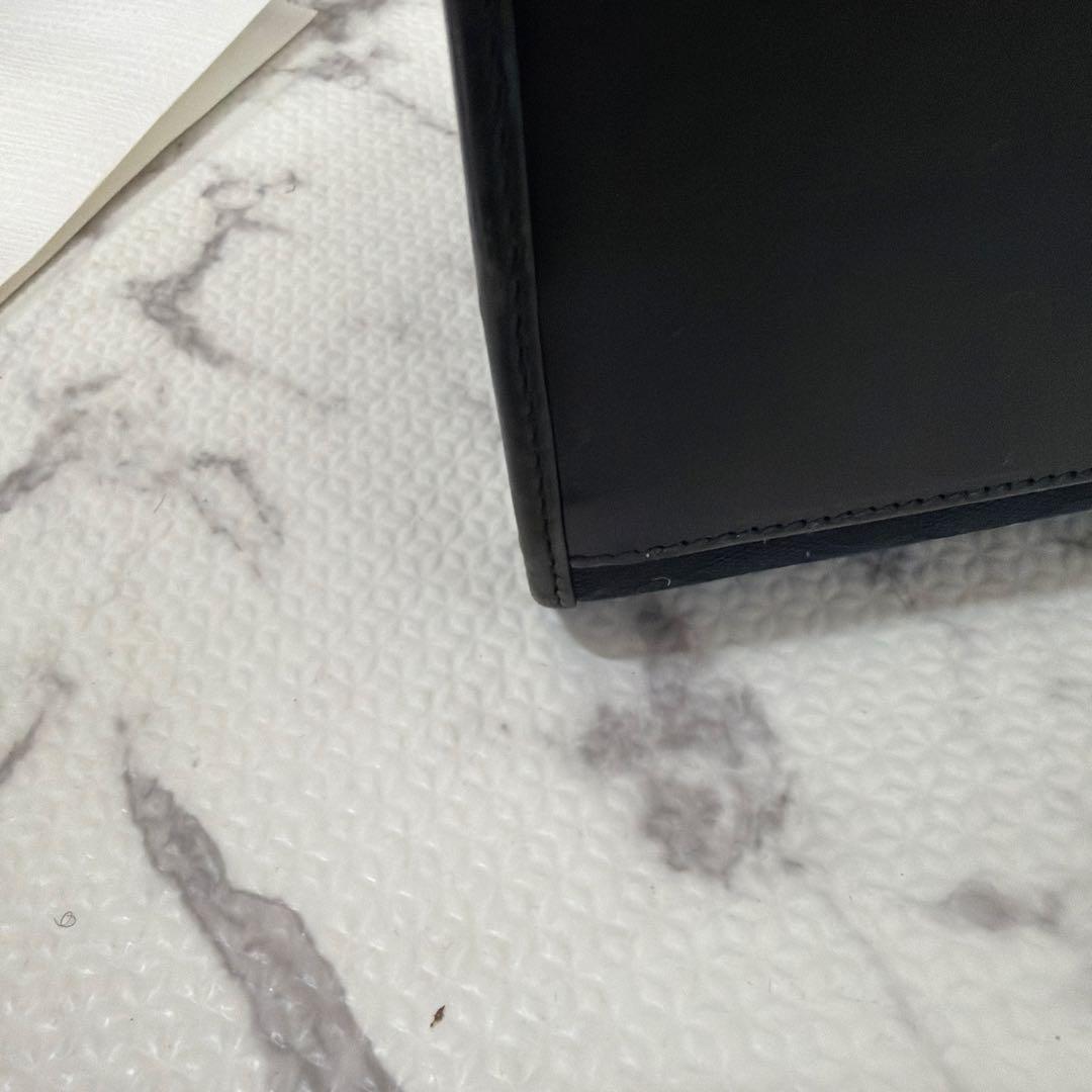 P*e様 GUCCI ブラック ハンドバッグ GGパターン