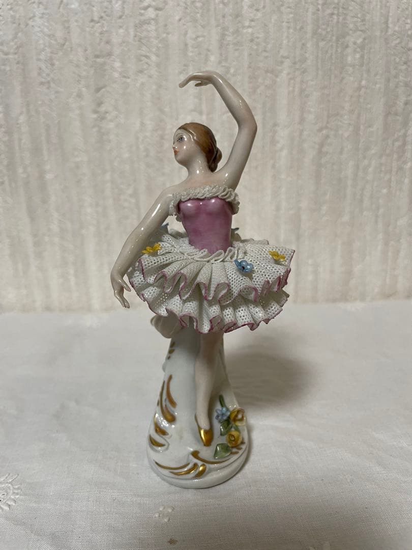 KING'S キングス① 置物 バレリーナ 陶器人形 イタリア レースドール
