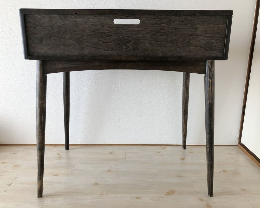 引き出し付き　木製ライティングデスク